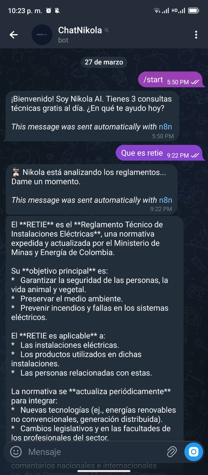 ChatRETIE Telegram